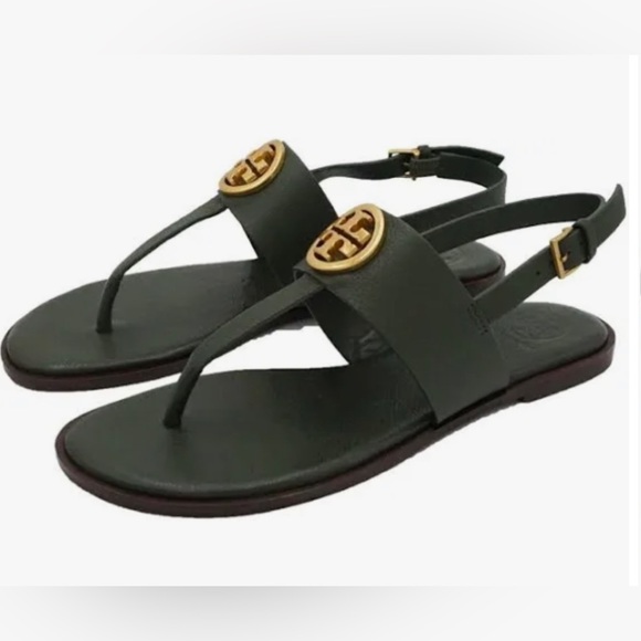 Tory Burch Shoes - TORY BURCH BENTON SANDALS in Poblano Green NEW WITH TAGS 9.5 CURRENT SEASON